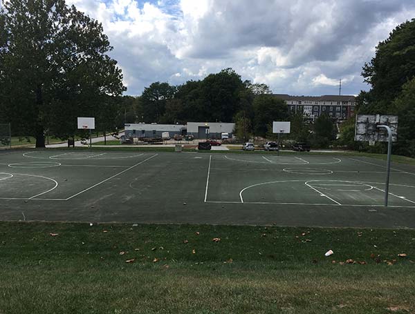 Elizabeth Park - Before Improvements - basketball courts