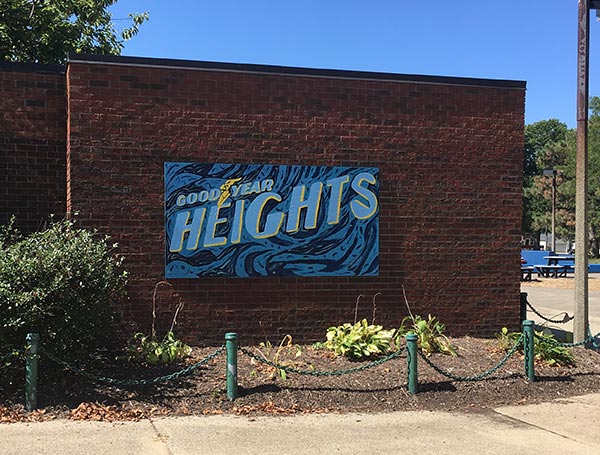 Goodyear Heights wall mural