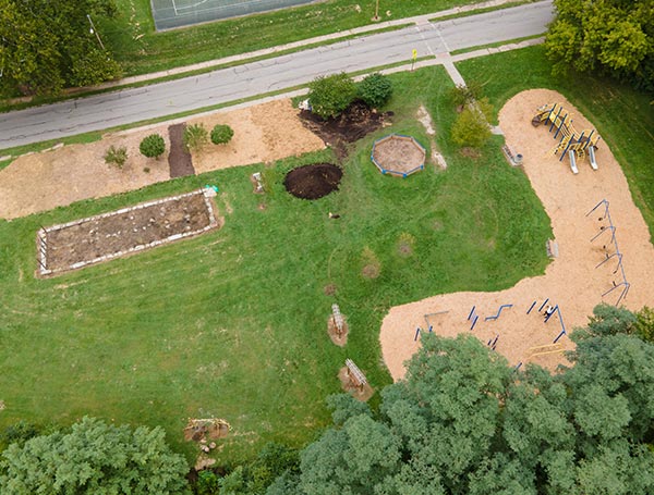 Akron Parks Challenge - aerial photo